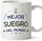 MUGFFINS Tazas para SUEGRO - En Español - El Mejor del Mundo - 11 oz / 330 ml - Regalo original y divertido