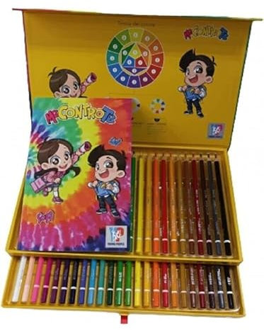 ME CONTRO TE - CASSETTIERA CON 48 PASTELLI ARCOBALENO