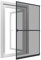 Mosquitera para Puerta con Marco de Aluminio 100 x 215 cm | Antracita Puerta Mosquitera Balconera Mosquitera de Tejido de Fibra de Vidrio para Terraza | Protección Contra Insectos con Kit Automontaje
