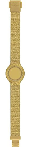 HIP HOP Orologio DONNA SPARKLING MANIA quadrante MONO-COLORE BIANCO e CINTURINO SILICONE ORO HBU0968