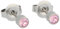 Erstohrstecker Chirurgenstahl/vergoldet Sterile Ohrstecker/Ohrringe 4mm mit Stein (flieder)