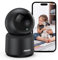 ANNKE 2K Caméra Surveillance WiFi Intérieure, 360° Caméra sans Fil pour Bébé/Animal, AI Détection de Mouvement Humain,Vision Nocturne,Audio Bidirectionnel,Connectée Smartphone,Accès à Distance-Noir