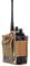 HERCHR Nylon Radio Holster, Lightweight Walkie Talkies Pouch Water Bottle Bag Military Interphone Case for Molle System(CP Camo)