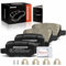 Frankberg Brake Kit Disc Pad with Brake caliper screws Excl.Wear Warning Contact Rear Axle Compatible with A-Class W169 A150-A200 1.5L-2.0L 2004-2012 Replace# 1694200420