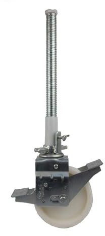 4 x Gerüstrolle 500 mm, Ø 38 mm, Rolle 200 x 50 mm 1000 kg