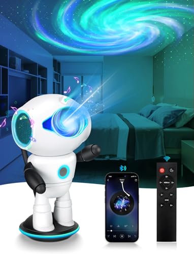 Galaxy Projector 2.0, LED Sternenhimmel Projektor Mit Bluetooth Lautsprecher,Sternenhimmel Projektor Kinder Mit Fernbedienung Und Timer, Nachtlicht Sternenhimmel Geschenke für Kinder,Erwachsene