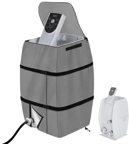 Hot Tub Cover, Lazy Spa Pump Cover, Lazy Spa Accessories for Hot Tub, Waterproof Dustproof Hot Tub Shelter Lazy Spa Thermal Cover, Insulated Pump Cover for Outdoor Pool Inflatable Bathtub (Grey)