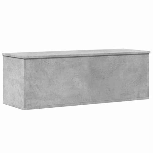vidaXL Truhe Betongrau 102x35x35 cm Holzwerkstoff