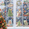 KASESSS 87 Stück Fensterbilder Weihnachten, Weihnachtsdeko Fenster, Doppelseitig Tiere Weihnachts Fensterbilder, Fensterdeko Weihnachten, Wiederverwendbar PVC Fenstersticker Weihnachten, Buntes