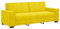 vidaXL Canapé à 3 Places Jaune 180 cm Velours, canapé, canapé Trois Places, canapé 3 Places en Velours, Divan, canapé en Velours