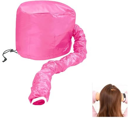 Wxinsheng Gorro Secador,Gorro Secador para Cabello Extra Grande Ajustable,Capucha Térmica con Vapor,para Pelo Rizado y Natural,Secado Rápido