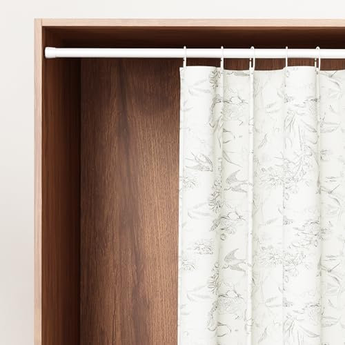 WELDUN 2er Gardinenstange zum Klemmen, 3 in 1 Spannstange ohne Bohren, Φ13mm Teleskopstange zum Klemmen für Fenster, Kleiderschrank, Küchen und Bücherregal, 70-100cm