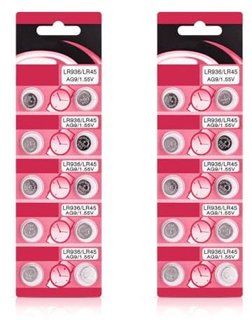 HAISENG Packung Mit 10/20 AG9 LR936 Alkalisch Knopfzelle Batterie AG9 LR936 Batterie Für Uhrenrechner Kleines Elektronisches Gerät
