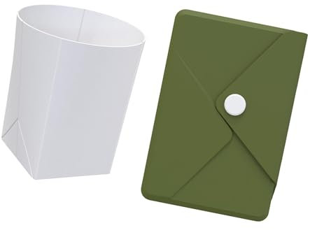 JISADER Taza de Silicona Plegable con Bolsa de Almacenamiento, Taza de Agua Plegable, de Camping para montañismo, Caso Verde