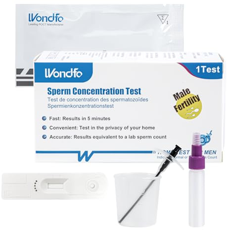 Wondfo Male Fertility Test Kit, 1 Tests, Sperm Count Testing, Privacy Assured