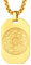 FaithHeart Collier Médaille Talisman 7 Archange Homme Plaqué Or Pendentif Plaque Sceau des 7 Archanges Acier Inoxydable Bijoux Porte Bonheur Amulette Protection