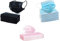 KAV® Lot de 150 masques jetables à 3 plis (50 bleus, 50 noirs et 50 roses) | Haute filtrabilité, adaptés aux peaux sensibles et respirants