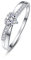 BONLAVIE Womens 925 Sterling Silber Ewigkeit Ehering Herzförmige Zirkonia Jubiläumsringe Band für Versprechen Größe 60(19.1).
