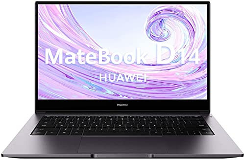 HUAWEI Matebook D 14 - Ordenador Portátil Ultrafino de 14 FullHD (Intel Core i5-10210U, 8GB RAM, 512GB SSD, Intel UHD Graphics, Windows 10 Home) Color Gris - Teclado QWERTY Español