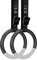 BOOSTEADY Profi Turnringe Set – Gymnastikringe mit 4,6m verstellbarem Nylonband, rutschfeste ABS Klimmzug Trainingsringe für Indoor & Outdoor (bis 1200 lbs) | Fitnessringe für Kinder Erwachsene, Grau