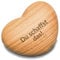 Handschmeichler mit Gravur - Herz aus Holz mit Gravur - “ Du schaffst das “ Mutmacher - Geschenk für Kinder, Männer und Frauen die oft nervös sind - euch Wird geholfen