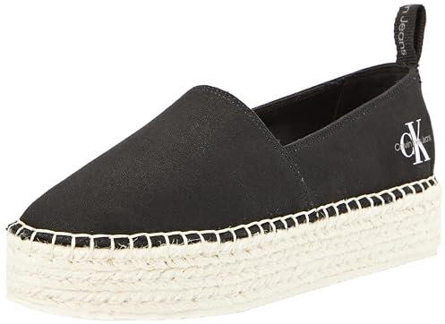 Calvin Klein Jeans Damen Espadrilles Plateau, Schwarz (Black), 39