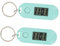 INOOMP Montre Porte-Clés Électronique 2 Pièces Mini Décor Bracelets en Plastique À Porte-Clés Montre Porte-Clés Numérique Lumière Vert