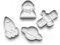 Lot de 4 emporte-pièces planètes de l'espace - Emporte-pièces pour pâte à biscuits - Moule à pâte fondant pour enfants