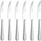 Arthur Price ZAVA0841 Avalon Set 6 Steak Knives, Stainless Steel, Silver
