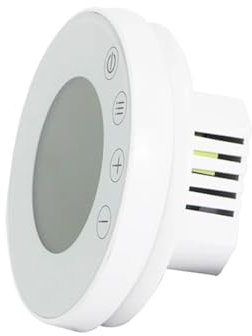AQXYYWEI Termostato intelligente con display regolatore di temperatura for riscaldamento elettrico a pavimento caldaia acqua/gas(White,NO WiFi Gas Boiler)