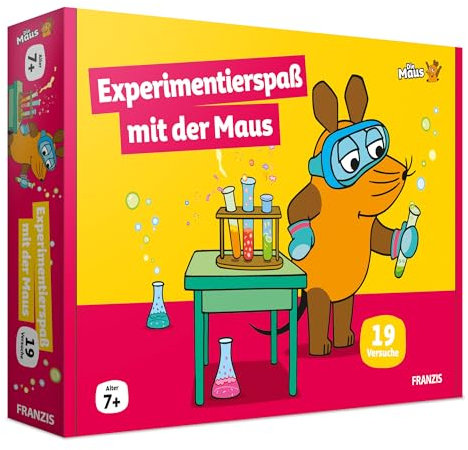 FRANZIS 67232 - Die Maus Experimentierspaß mit der Maus. Mehr als 20 Versuche! Für Kinder ab 7 Jahren, Yellow