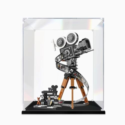 Boîte de présentation en acrylique pour modèle d'appareil photo Lego 43230 - Transparent - Anti-poussière - Boîte de rangement - Compatible avec le modèle Lego 43230 (modèle non inclus) (3 mm)