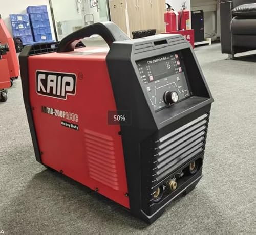 Aublinto 200A AC/DC Aluminum Tig Welder with Pulse Large LED Display, Digital Inverter Stick/TIG 140A/220V Dual Voltage TIG Welding Machine TIG-200P ACDC 19101401002 Single Pulse Argon arc Welding