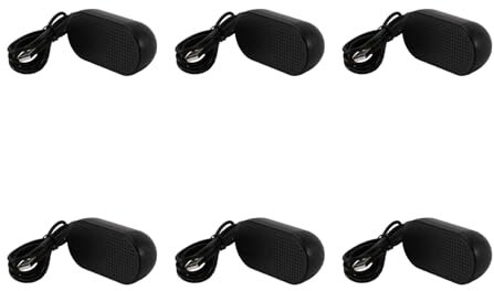 Goufride 6X USB Speaker Portable Loudspeaker Powered Stereo Multimedia Speaker for Notebook Laptop PC(Black)