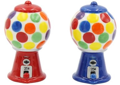 Cosmos Gifts 20776 Gumball Salz- und Pfefferstreuer, Rot