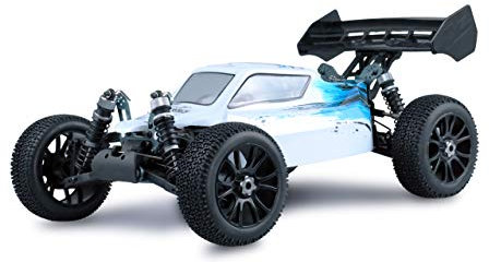 Amewi 22299 Planet Pro 4WD Buggy RTR, 1:8, 2,4 GHZ, Weiß/Blau