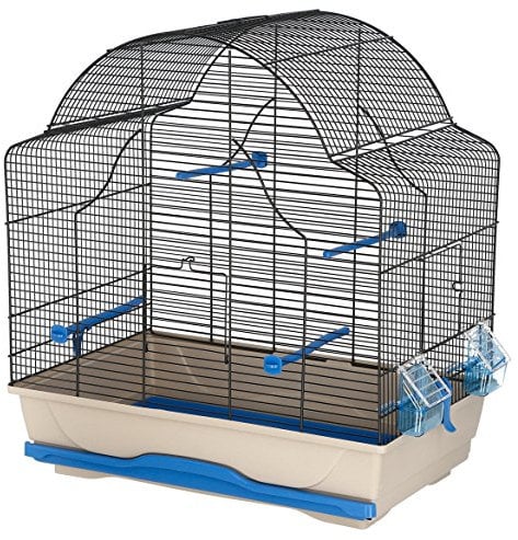 Kerbl Pet MPS 82916 Vogelkäfig Gabbia Daisy 56 x 36.5 x 62 cm, blau/grau