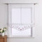 Yujiao Mao Voile Stickerei Bändchenrollo mit Tunnelzug Raffrollos 1er-Pack, Violett,B/H 80/140cm