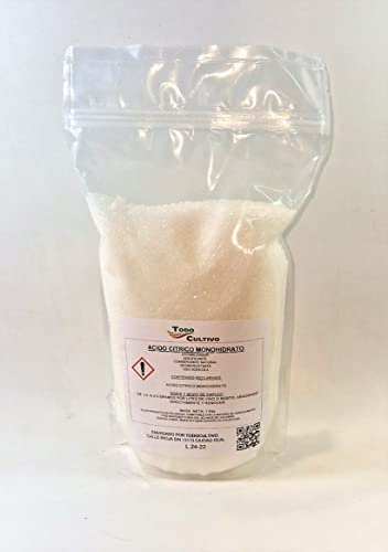 Acide citrique hydrosoluble. 1 kg. Conservateur et antioxydant naturel.