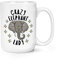 Crazy Elephant Lady Stars 15oz Large Mug Cup