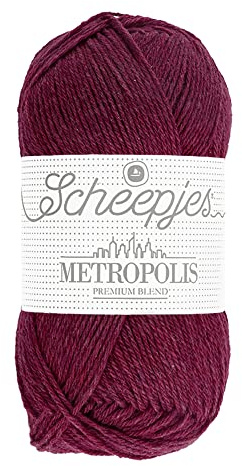 Scheepjes Metropolis 50g Garen - 050 Bogotá, Paars en Rood Breigaren