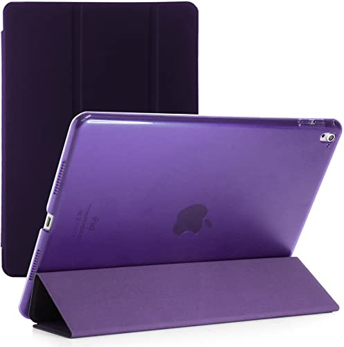 TechDealsUK Nur für iPad Pro 9.7 2016 A1673, A1674 und A1675, magnetische Standabdeckung mit automatischem Wake Sleep, Lila