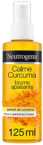 Neutrogena | Calme Curcuma Beruhigender Nebel (125 ml Spray) – Feuchtigkeitsspendender Nebel für unreine Haut – Hochverträglicher, antioxidativer und beruhigender Kurkuma-Spray