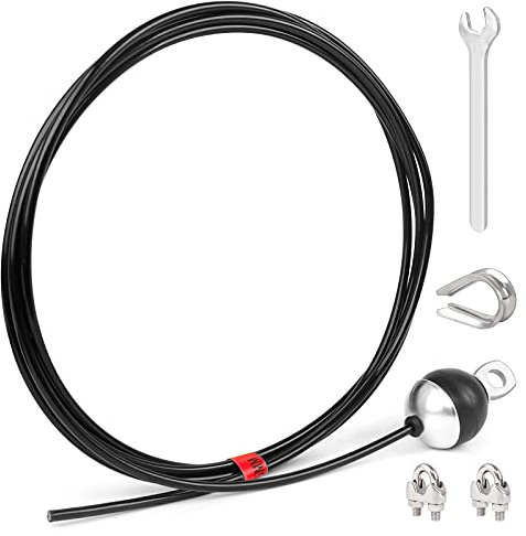 Dasyusuo 3M Gym Kabel Draht Fitnessgerät Stahlseil Fitness Kabelzug Seilzug Fitness Seilzug Arm-Krafttraining verstellbar Stahldrahtseil Gym Riemenscheibensystem für Home Fitness