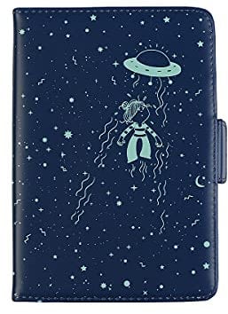 VAM VAM Custodia eBook 6 pollici per Libro elettronico Kobo Amazon Kindle Sony Pocketook Tolino Ereader Kindle Paperwhite 2021. Regolabile, con porta carte e porta documenti.