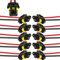 Xiatiaosann 9005 HB3 9006 HB4 Lampenfassung LED Stecker Adapter Auto Lampe Kabelbaum Anschlusskabel für LED Scheinwerfer Nebelscheinwerfer Adapter, 10 Stück