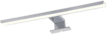 EMKE LED Spiegelleuchte Badezimmer 40cm 8W 4200K IP44 Schutzart, Spiegellampe Bad Spiegelleuchten Neutralweiß 85-260V Spannungsbereich, Badspiegelleuchten Badezimmerspiegel Spiegellampen Chrom