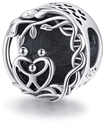 Charms en argent sterling 925 pour Pandora, breloques en perles pour femmes Arbre de Vie pour bracelet/collier européen (A: Arbre de Vie)