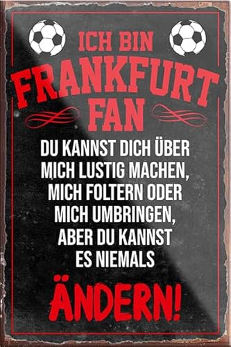 schilderkreis24 – Fußball Magnet “Frankfurt Fan“ Deko Kühlschrankmagnet Artikel Sport Verein Geschenkidee Club Weihnachten Fußball Fan Liebhaber Begeisterte 9x6 cm