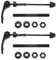Quick Release Bike Rear Wheel Bolt, Front Bicycle Hub Quick Release Skewer Auxiliary Wheels Clip Bolt Lever Axle Set Ultralight Skewers Shaft Replacement Kit for MTB BMX City Bikes Cycling